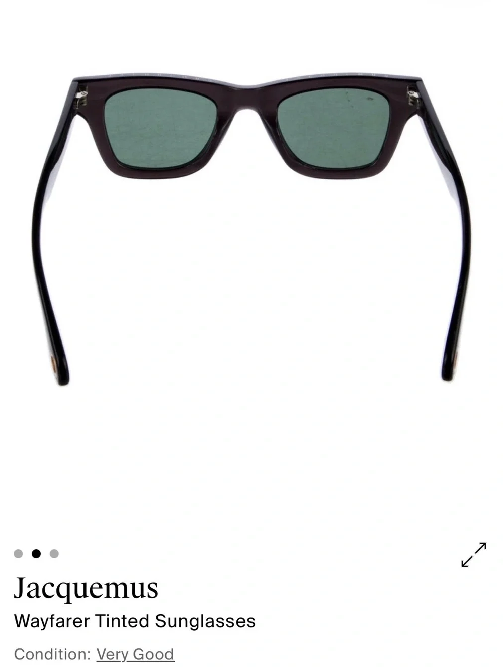Jacquemus Black Wayfarer Sunglasses